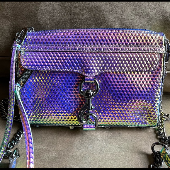 Rare NWOT Rebecca Minkoff Mac Hologram Iridescent - Picture 7 of 17